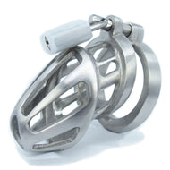 BON4M small - medium stainless steel chastity cage