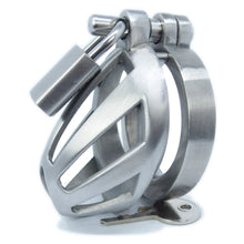 Load image into Gallery viewer, BON4Micro very small stainless steel chastity cage

