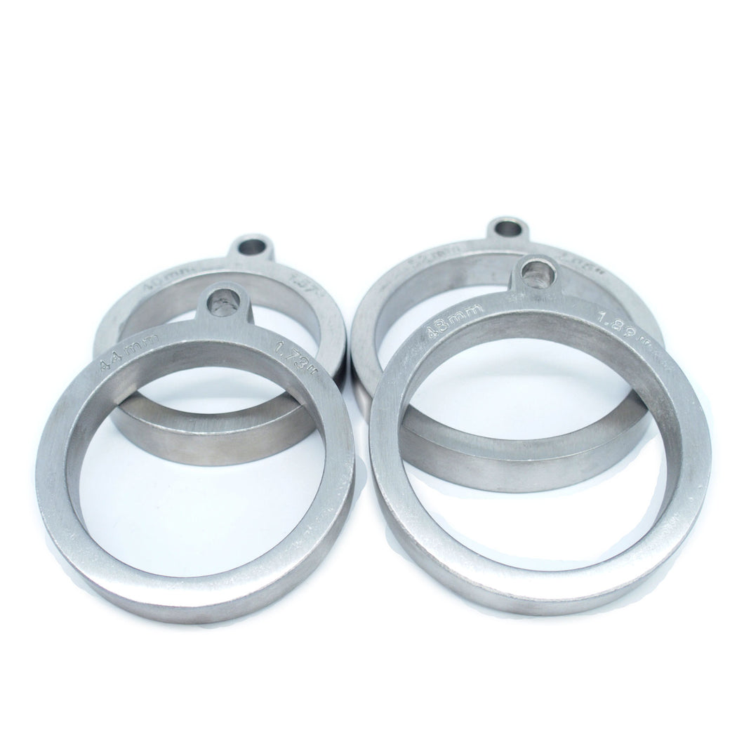 Stainless steel separate solid scrotal rings