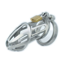 Load image into Gallery viewer, BON4M Large stainless steel male chastity device / Solid version
