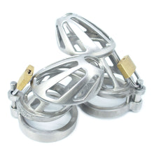 Load image into Gallery viewer, BON4Mplus Solid stainless steel dual cage chastity package
