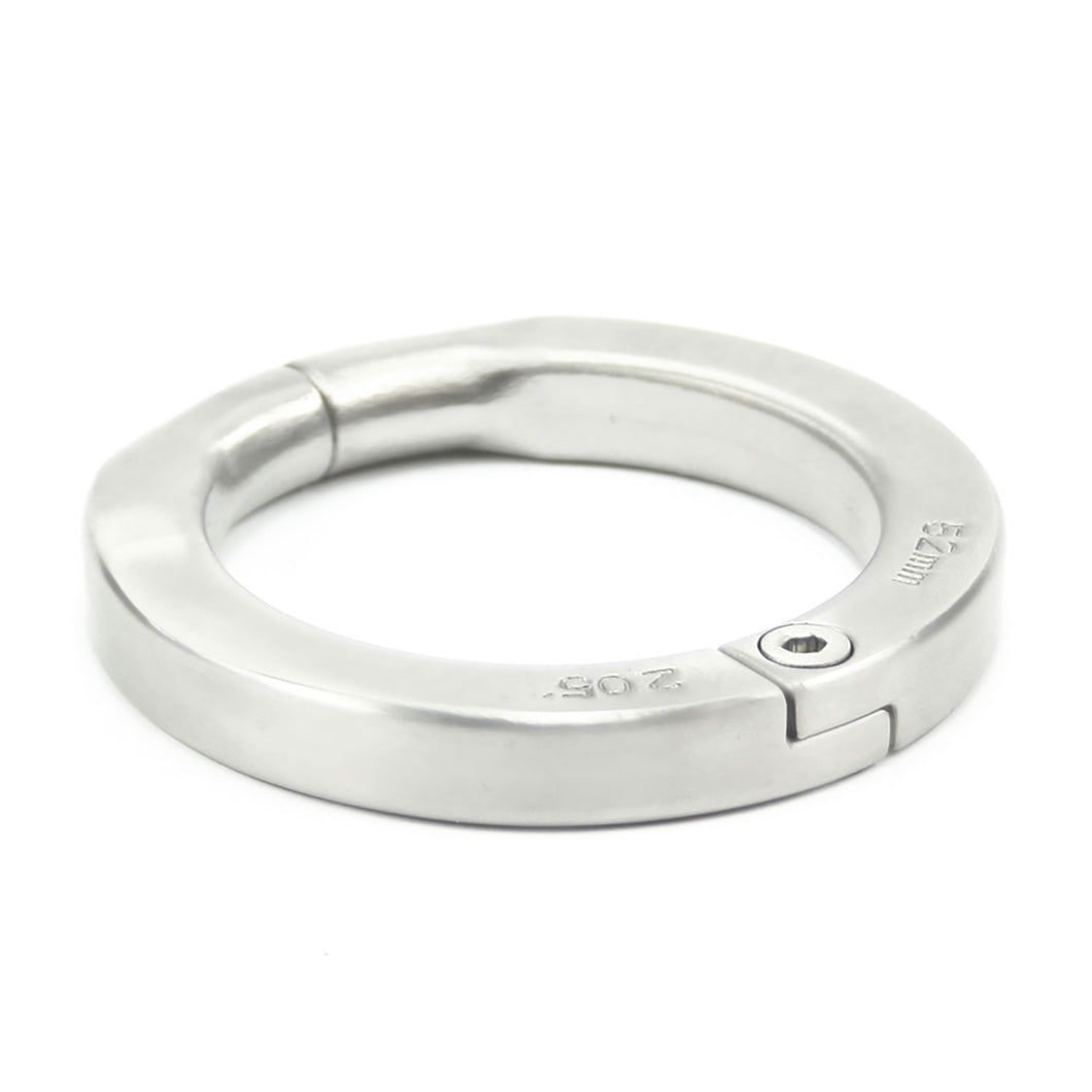 BON4LPR lockable stainless steel cock ring in 5 different sizes